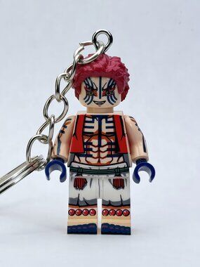 Demon Slayer Akaza Custom Minifigure Keychain